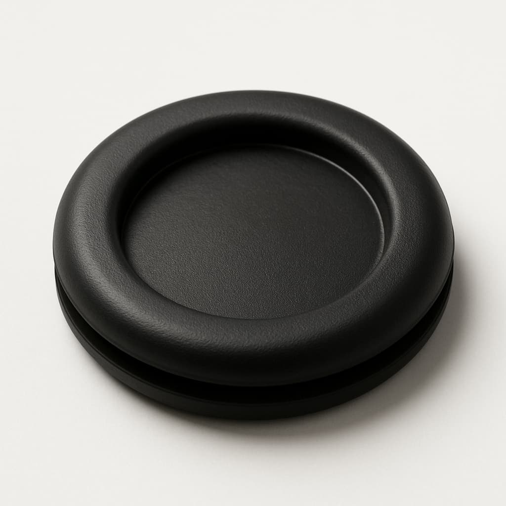 Membrane Grommet, PVC, Black, 26 mm Panel Hole — illustrative AI-generated image