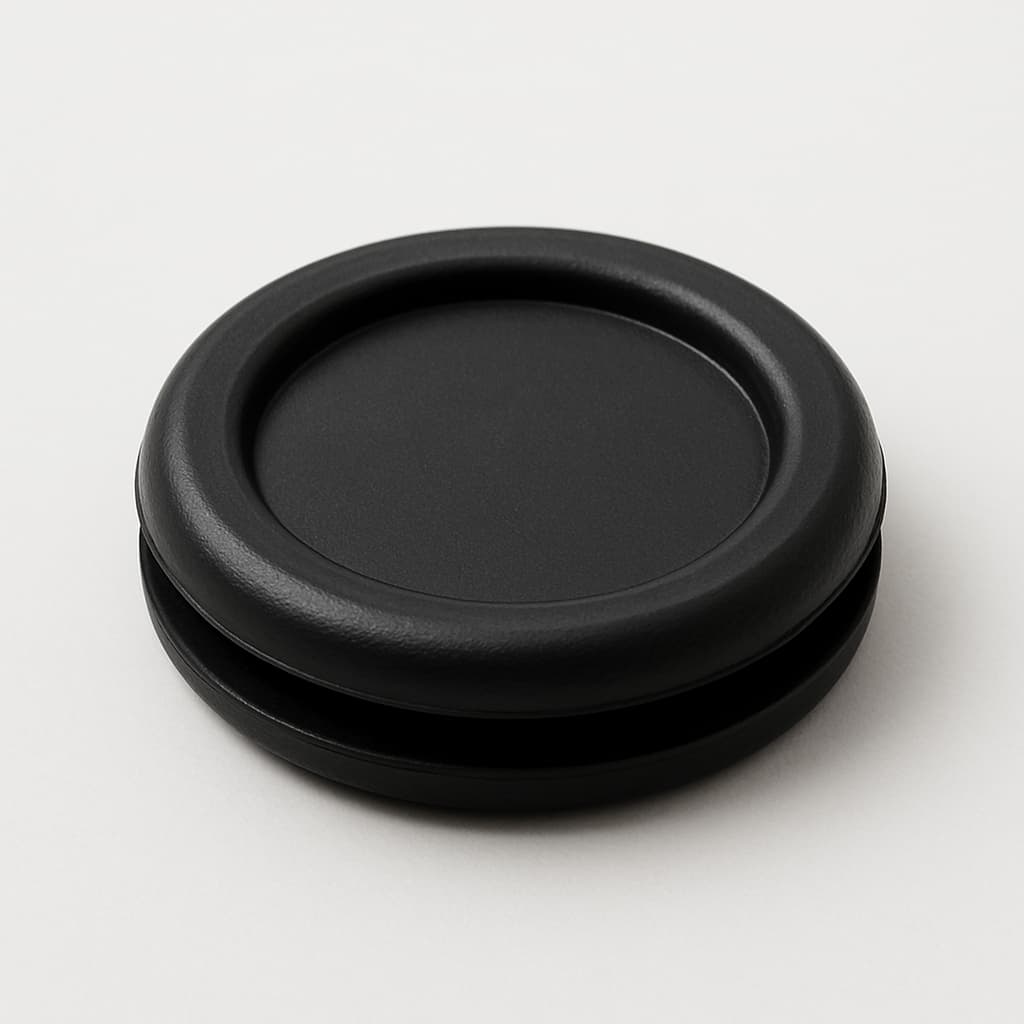Membrane Grommet PVC Black, 26 mm Panel Hole — illustrative AI-generated image