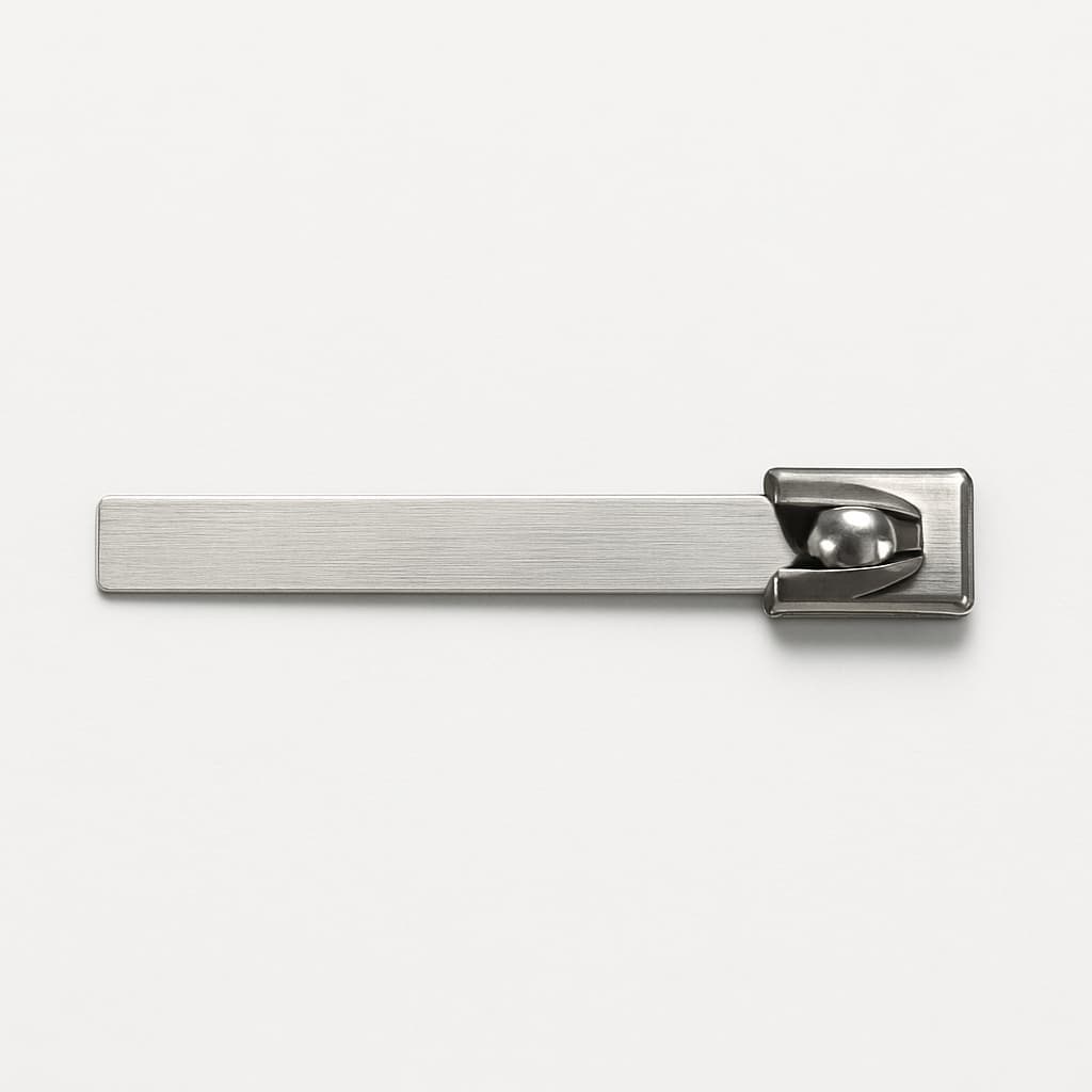 Stainless Steel Ball-Lock Cable Tie, 100 mm x 7.9 mm — illustrative AI-generated image