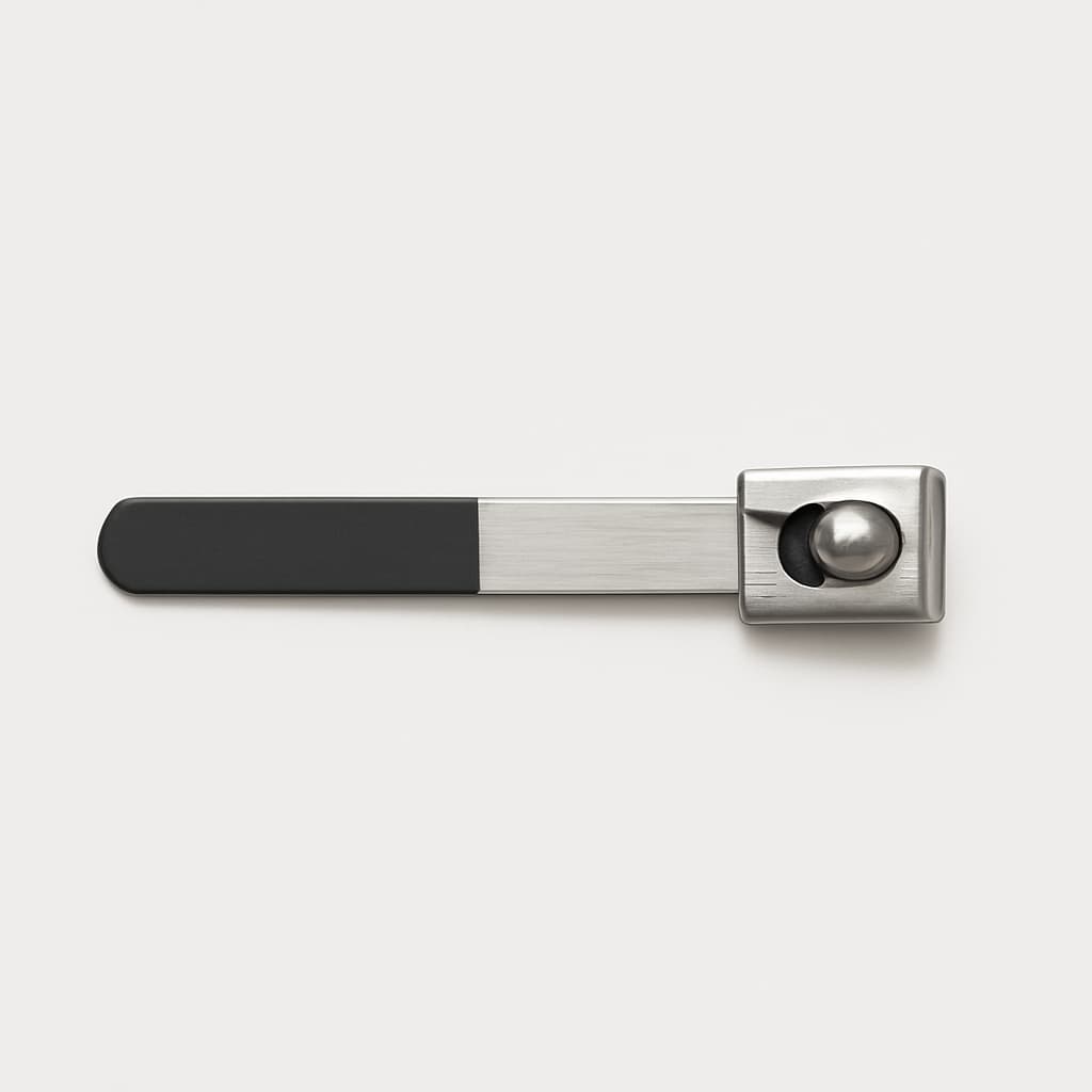 Ball-Lock Stainless Steel Cable Tie, Half Coated, 100 mm x 4.6 mm — illustrative AI-generated image