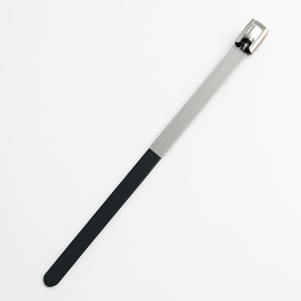 S304 Stainless Steel Ball-Lock Half Coated Cable Tie, 350 mm x 4.6 mm — illustrative AI-generated image