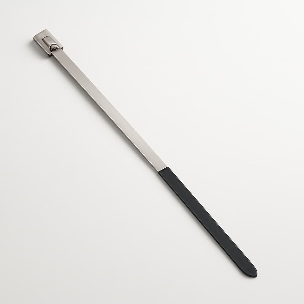 Stainless Steel Ball-Lock Cable Tie, Half Coated, 600 mm x 4.6 mm — illustrative AI-generated image