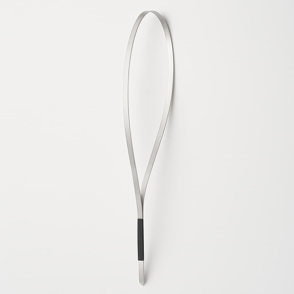 Stainless Steel Ball-Lock Cable Tie, Half Coated, 630 mm x 4.6 mm — illustrative AI-generated image