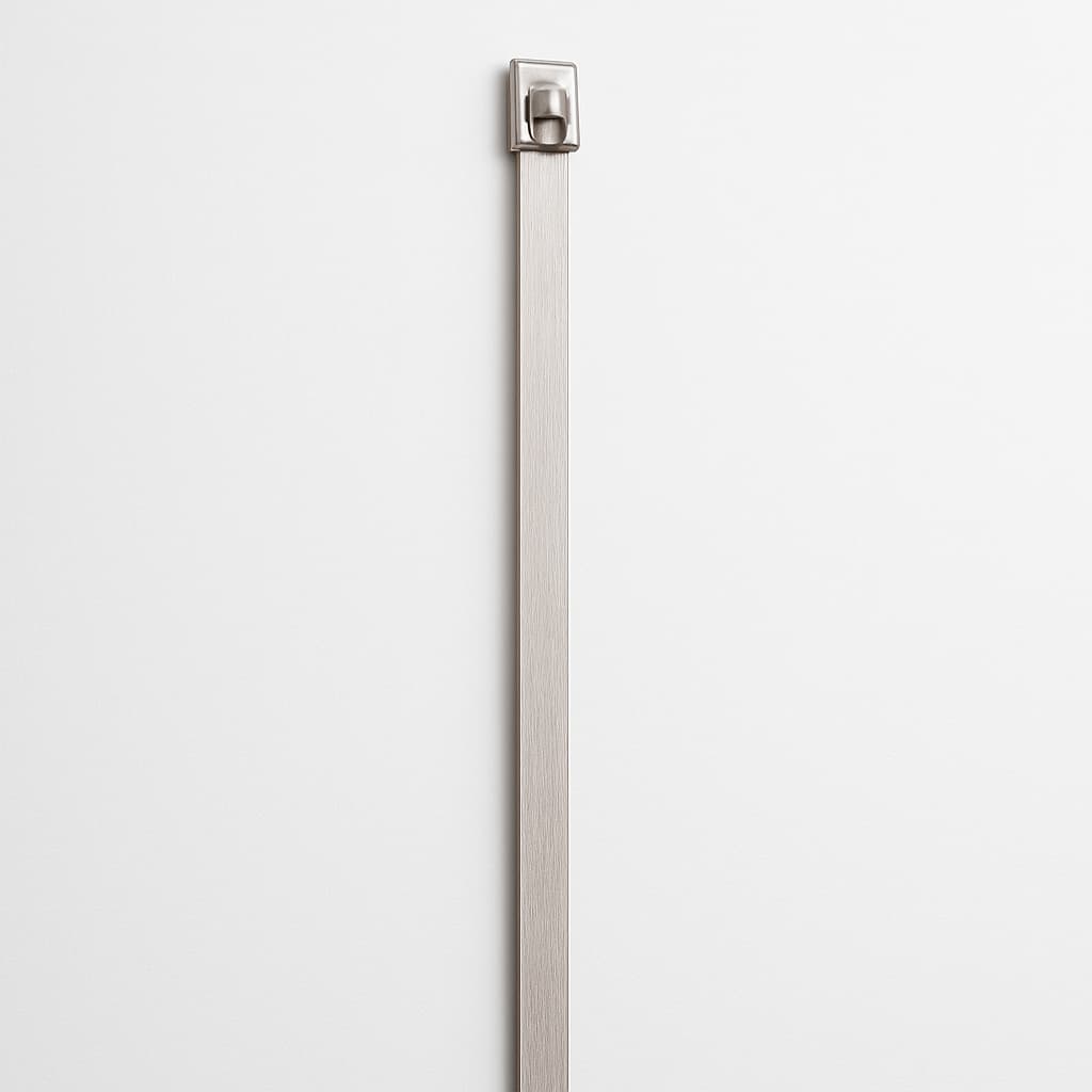 Stainless Steel Ball-Lock Cable Tie, 500 mm x 7.9 mm — illustrative AI-generated image