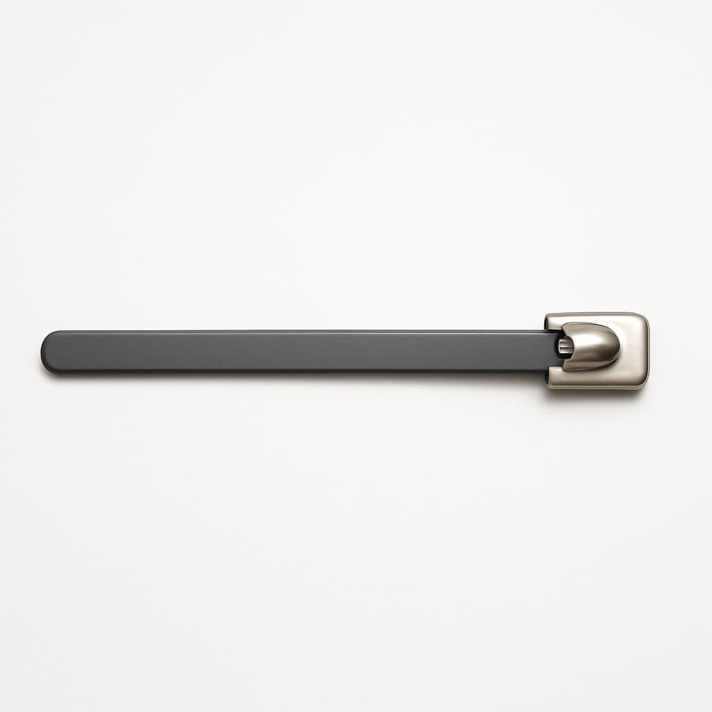 Stainless Steel Ball-Lock Cable Tie, Fully Coated, 150 mm x 4.6 mm — illustrative AI-generated image