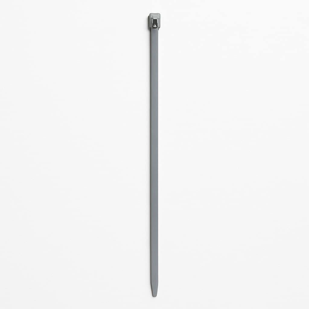 S304 Stainless Steel Ball-Lock Cable Tie, Fully Coated, 600 mm x 4.6 mm — illustrative AI-generated image