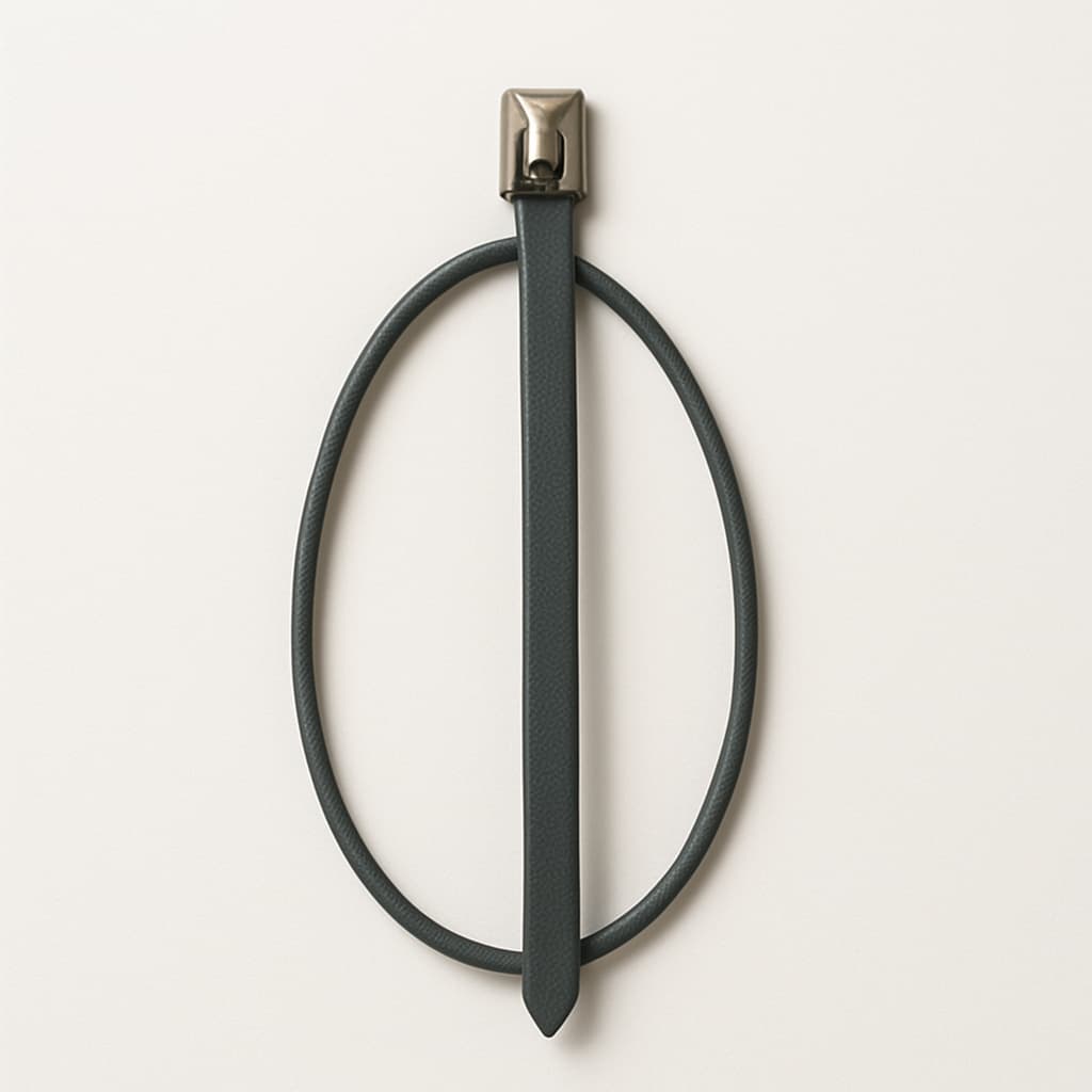 Stainless Steel Ball-Lock Cable Tie, Full Coated, 200 mm x 7.9 mm — illustrative AI-generated image