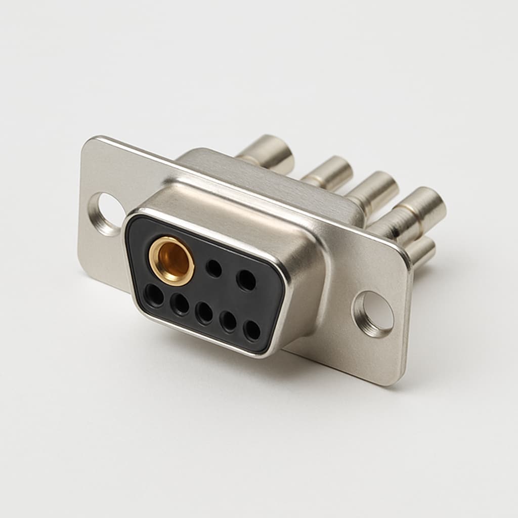 MOLEX / FCT FLW7W2S7-K121 D-Sub 7W2 Female Crimp Connector — illustrative AI-generated image
