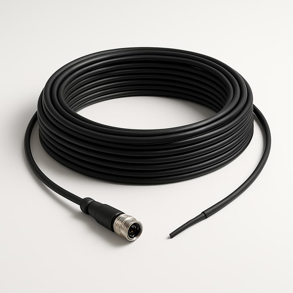 SAIL-M12G-CD-30A 30 m Pigtail — illustrative AI-generated image