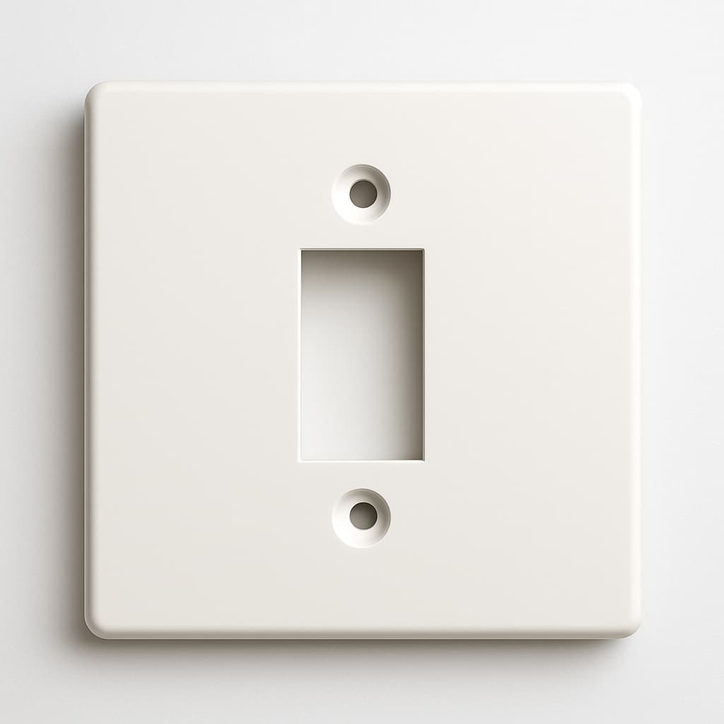 Telegartner H02010A0075 Single Gang Faceplate 86x86 White — illustrative AI-generated image