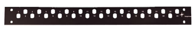 Telegaertner H02025A4486 Front Plate, 1 HU, 24 LC Duplex