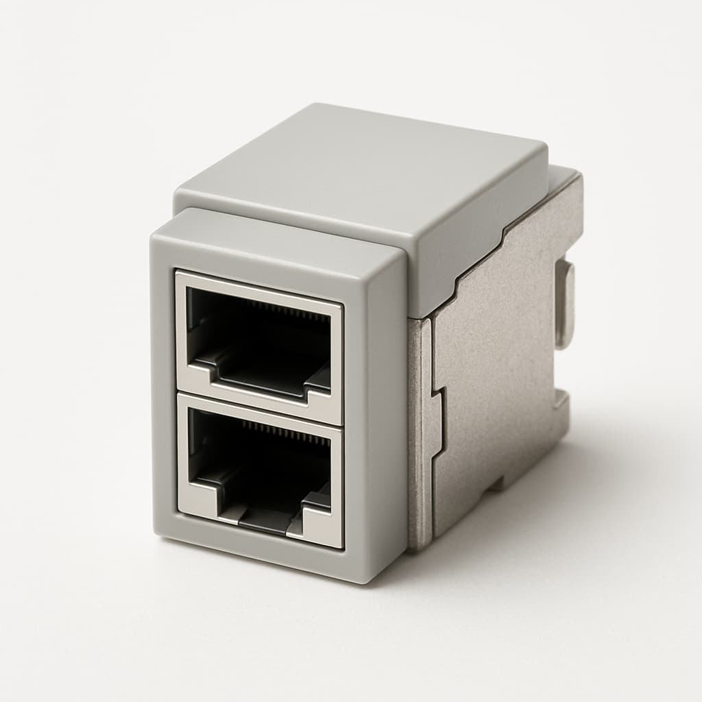 Telegartner J00029A3000 AMJ-S Module 2G Cat.6A(IEC) T568A — illustrative AI-generated image