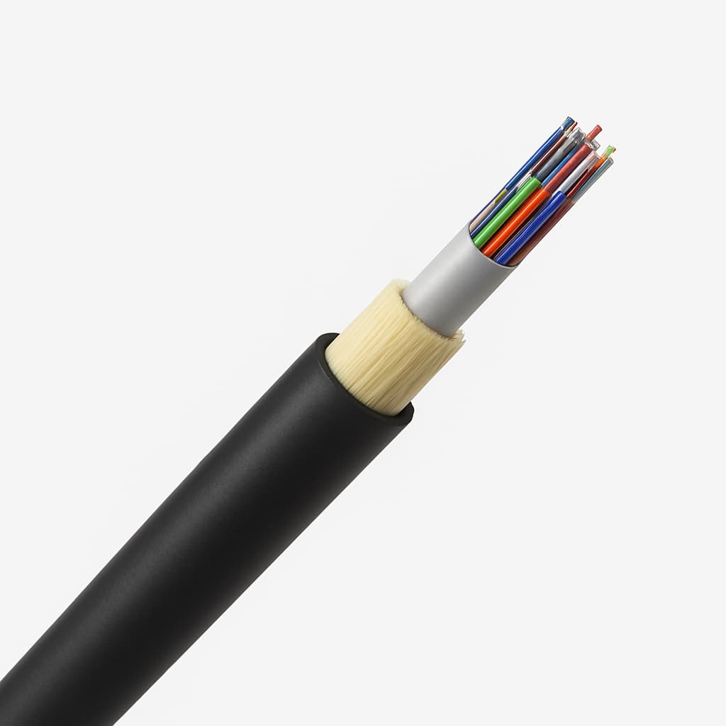 Telegartner L08020D1006 Outdoor Cable A-DQ(ZN)B2Y OS2 — illustrative AI-generated image
