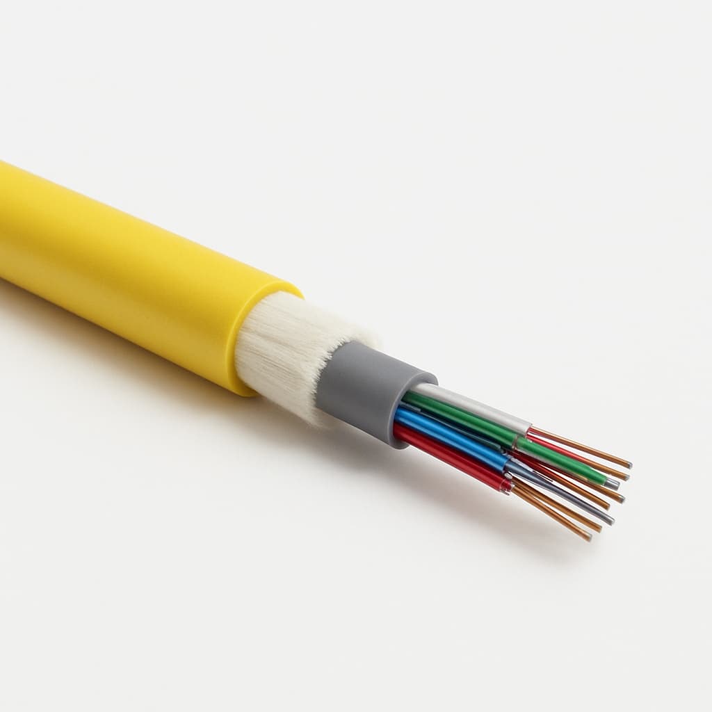 Telegartner L08020T0014 Universal Cable A/I-DQ(ZN)BH 1x12E9/125 OS2 — illustrative AI-generated image