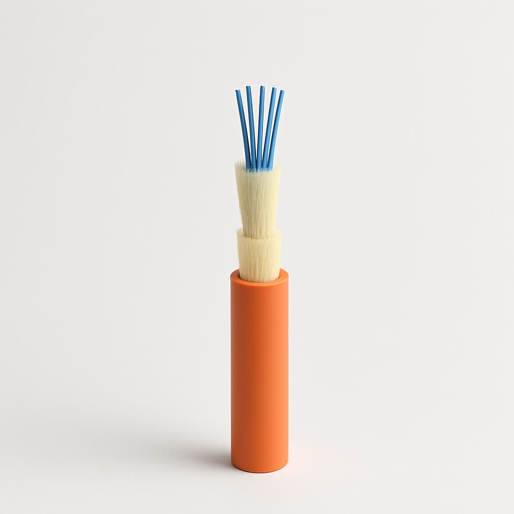 Telegartner L08021T0123 Universal Cable A/I-DQ(ZN)BH 1x8G50/125 OM2 — illustrative AI-generated image