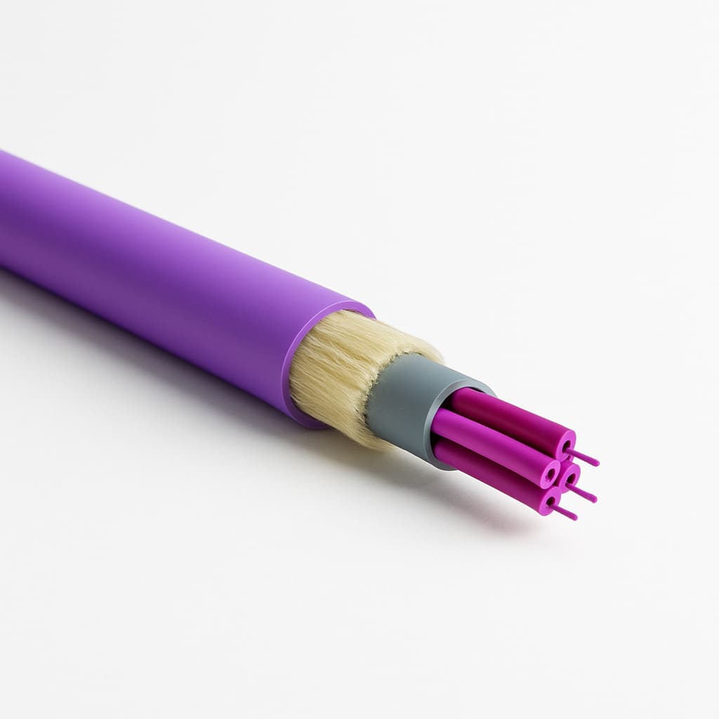 Telegartner L08021T0321 Universal Cable A/I-DQ(ZN)BH 1x4G50/125 OM4 — illustrative AI-generated image