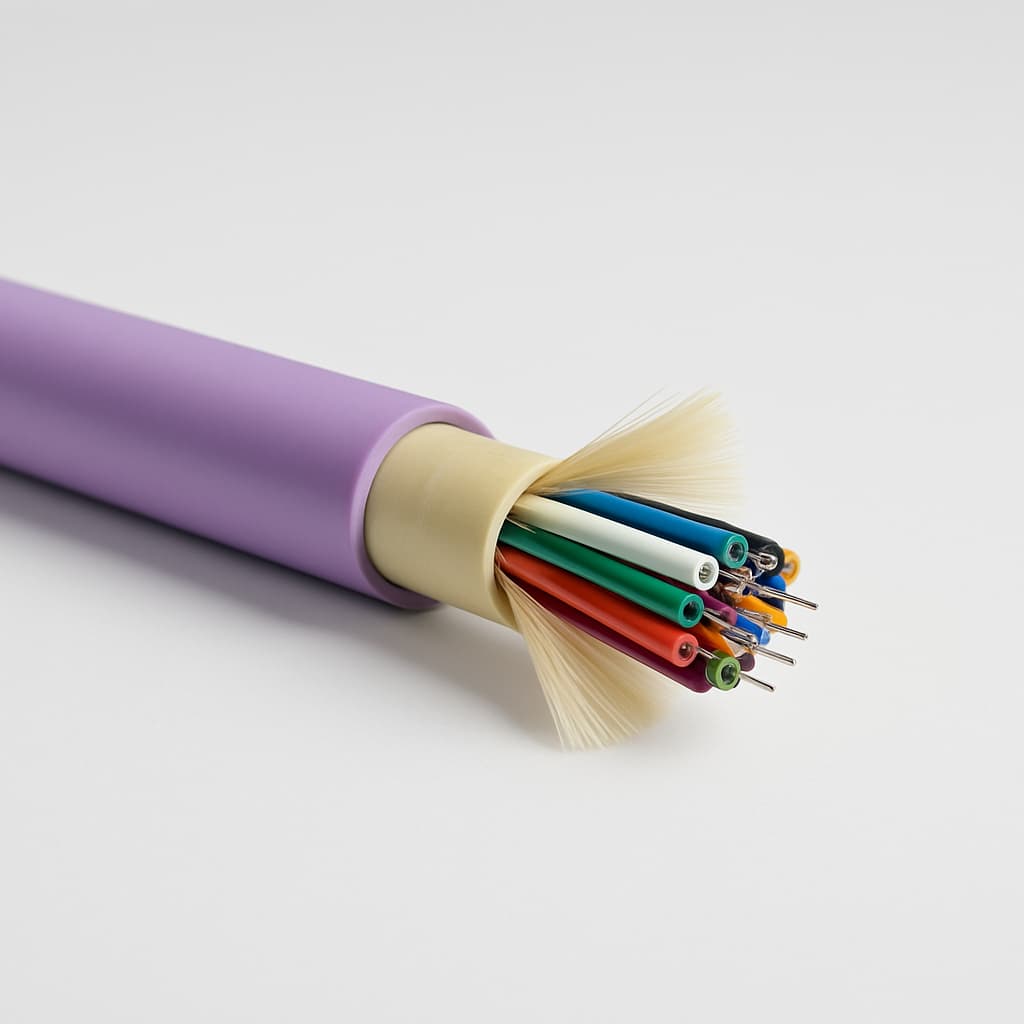 Telegartner L08021T0322 Universal Cable A/I-DQ(ZN)BH OM4 — illustrative AI-generated image