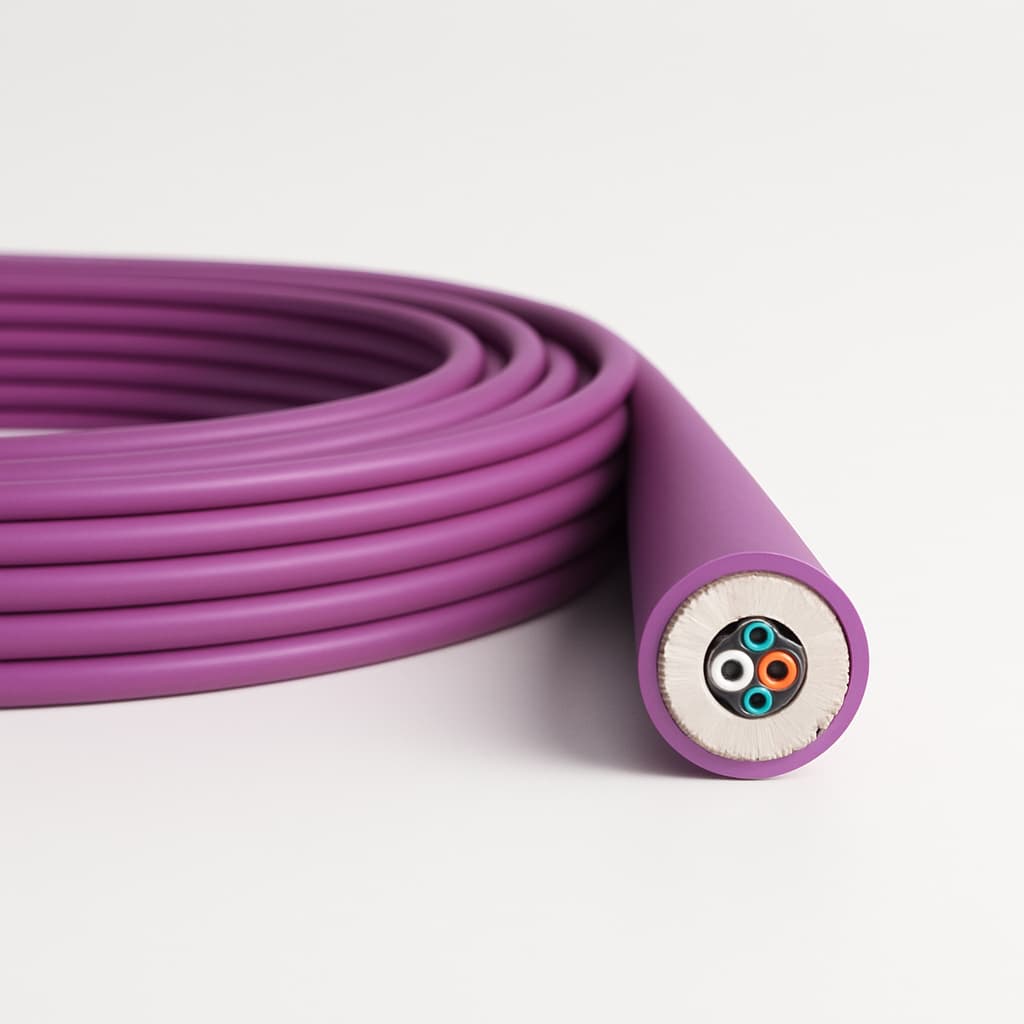Telegartner L08021T1326 Universal Cable OM4 — illustrative AI-generated image