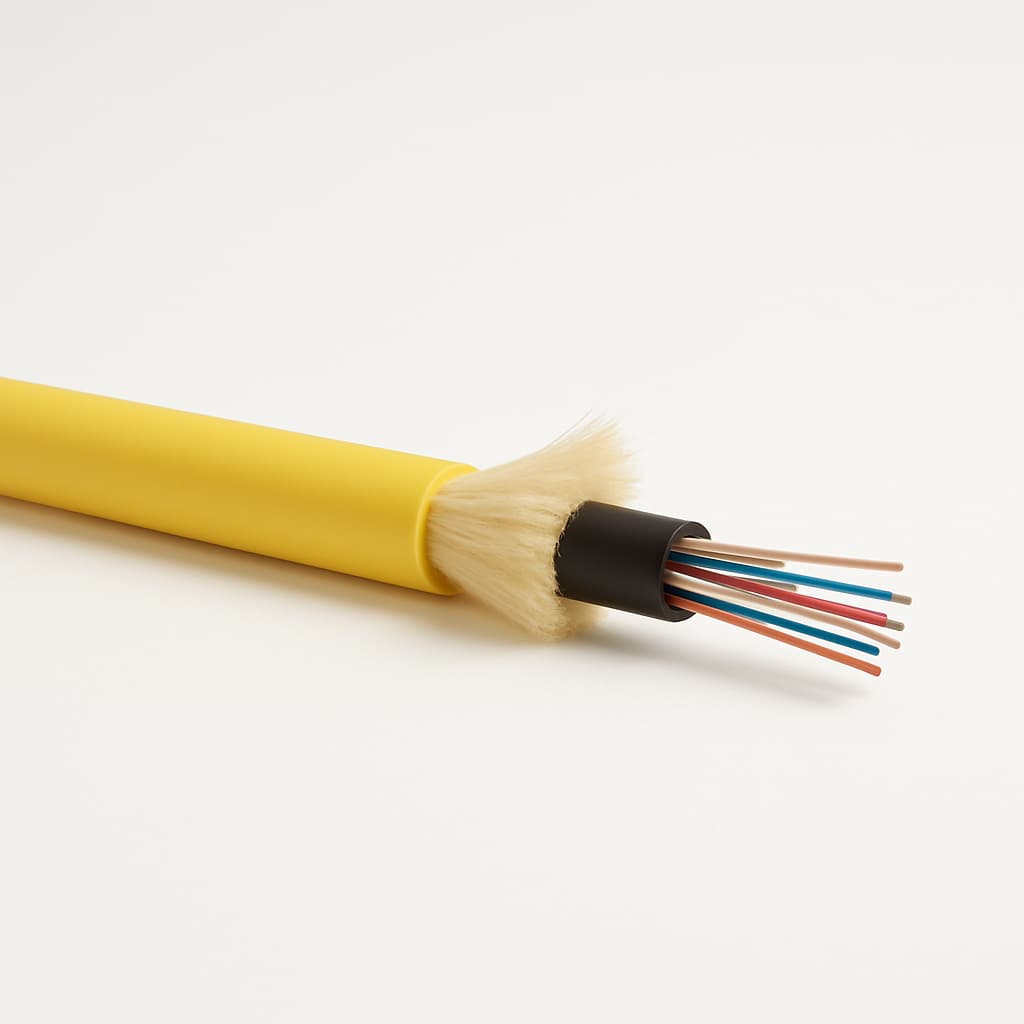 Telegartner L08022T0023 Universal Cable A/I-DQ(ZN)BH 1x8G62.5/125 OM1 — illustrative AI-generated image