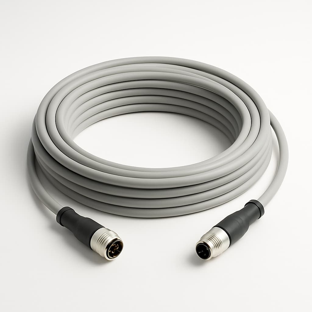 Weidmüller SAIL-M12GM12G-CD-15A 15 m bus cable — illustrative AI-generated image