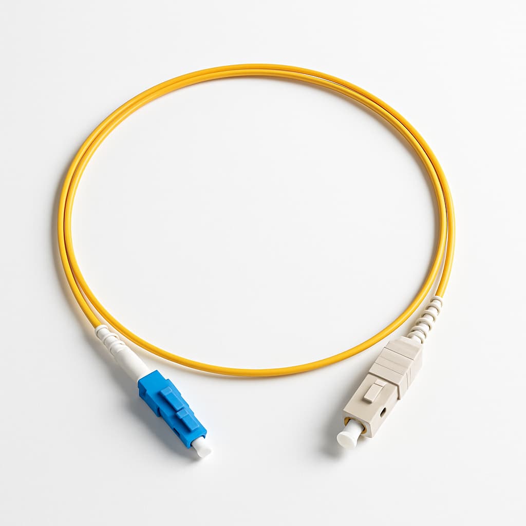 EO400-05QS-1mtr LC-SC Simplex SM FO Cord — illustrative AI-generated image