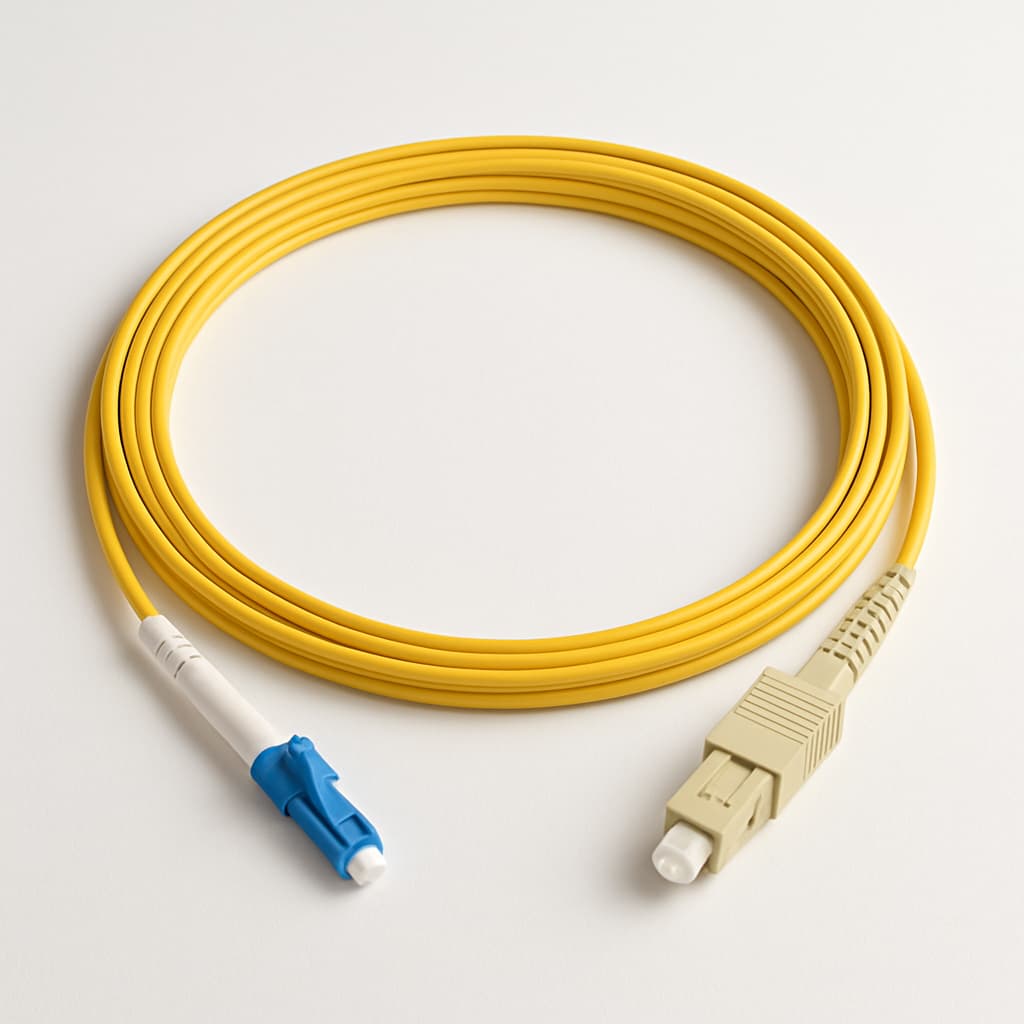 FO Cord LC-SC Simplex SM L=5mtr — illustrative AI-generated image