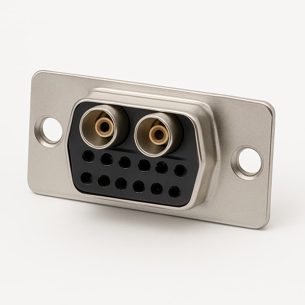 MOLEX / FCT F2W2SC-K121 D-Sub Mixed-Layout — illustrative AI-generated image