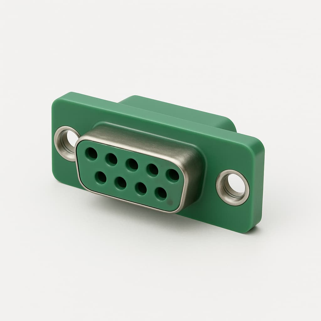 MOLEX / FCT FQ09S7-4744 D-Sub 9P Female Connector — illustrative AI-generated image