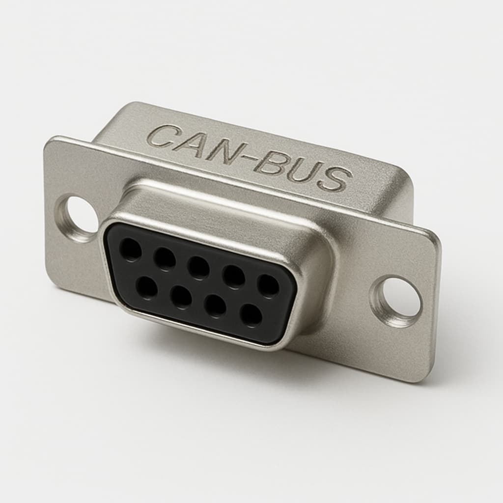 Molex / FCT FBUSCG-K1522 CAN-BUS, metalised — illustrative AI-generated image