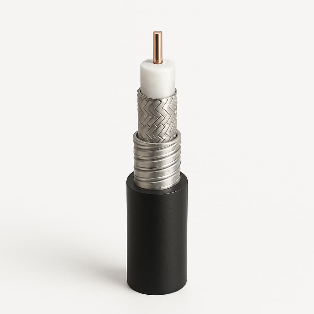 RG62 Armour Cable with LSOH Jacket — illustrative AI-generated image
