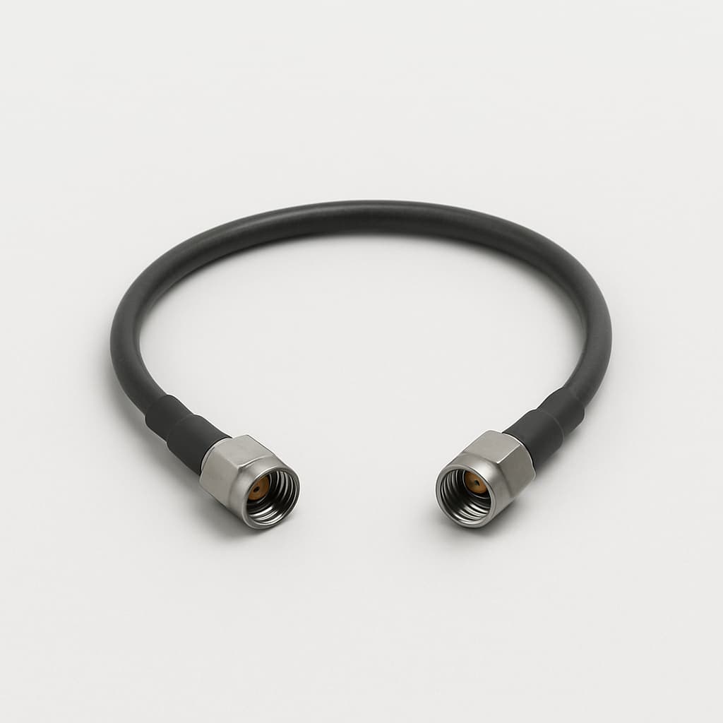 Telegartner L09999Z5200 Semi-Flex .141 SMA Cable Assembly — illustrative AI-generated image