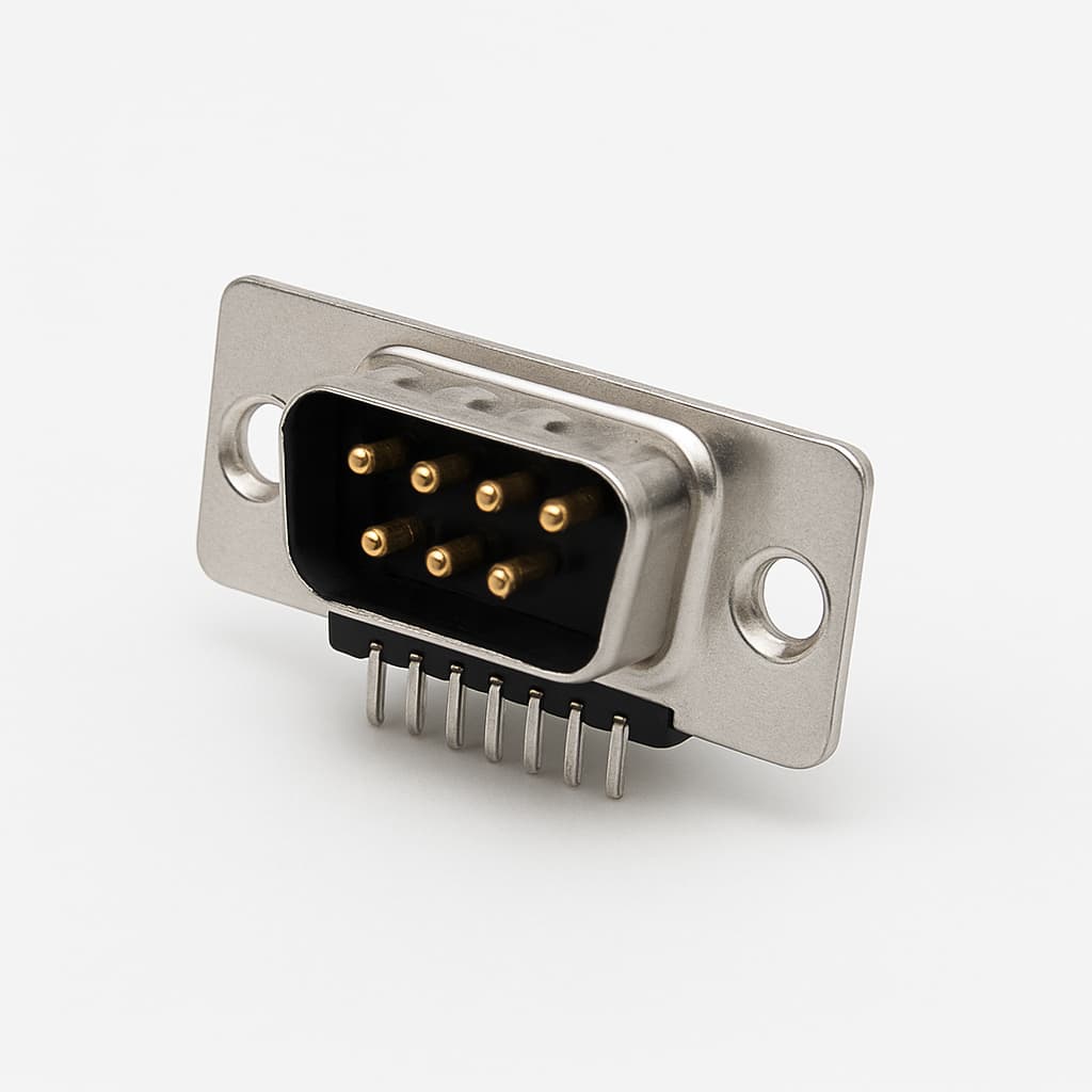 FH09P24G2-6123 D-Sub 9P Male PCB Connector — illustrative AI-generated image