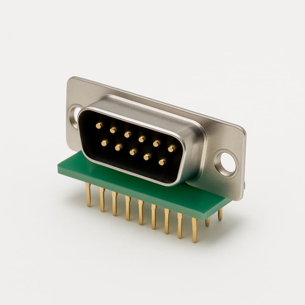 MOLEX / FCT FH15P24G2-6123 D-Sub 15P Male PCB Connector — illustrative AI-generated image