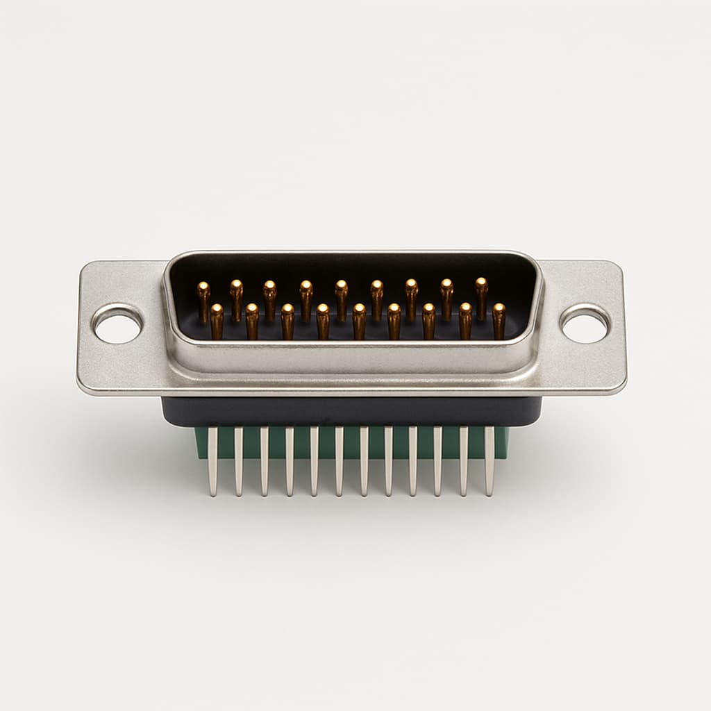 Molex / FCT FH25P24G2-6123 D-Sub 25P Male PCB Connector — illustrative AI-generated image