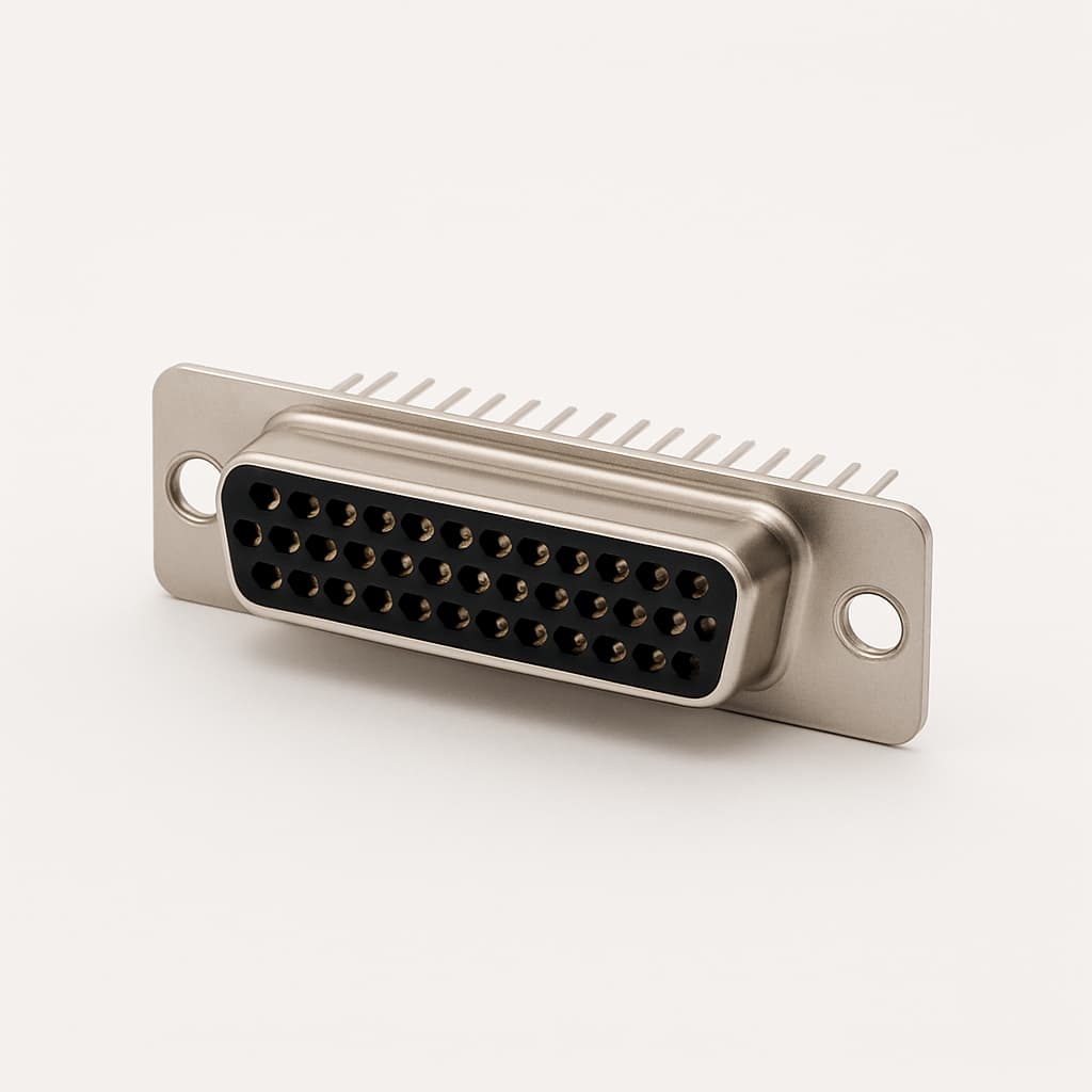FH37S24G2-6123 D-Sub 37P Female PCB Connector — illustrative AI-generated image