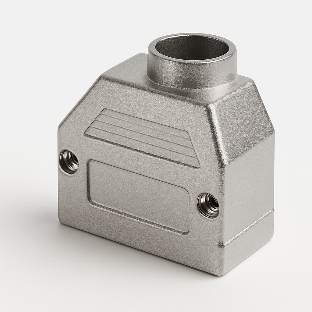 Molex / FCT FMH1-K670 Metal Hood — illustrative AI-generated image