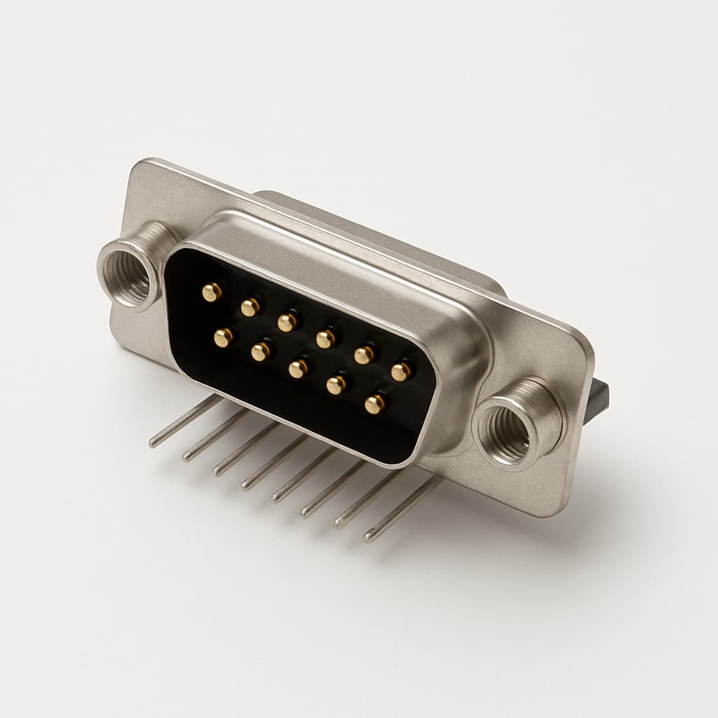 Molex / FCT FH15P22G2-0903 D-Sub 15P Male PCB Connector — illustrative AI-generated image