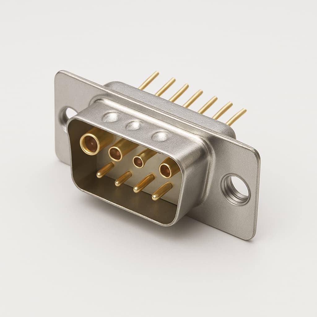 MOLEX / FCT FH8W8P-6131 D-SUB 8W8 Male PCB Connector — illustrative AI-generated image