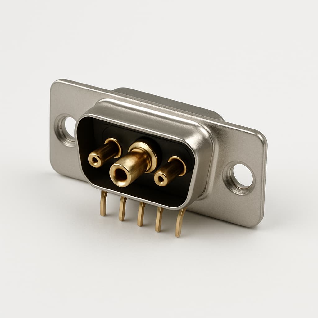 FH3W3P-6131 D-Sub Mixed 3W3 Male PCB Connector — illustrative AI-generated image