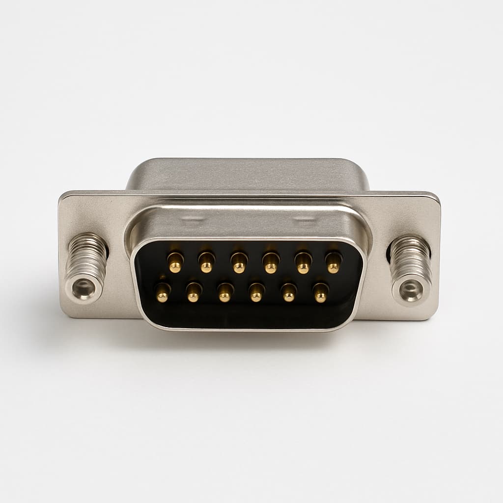 Molex / FCT 1731130138 (CT09-15P1-1209) HD D-Sub Plug — illustrative AI-generated image