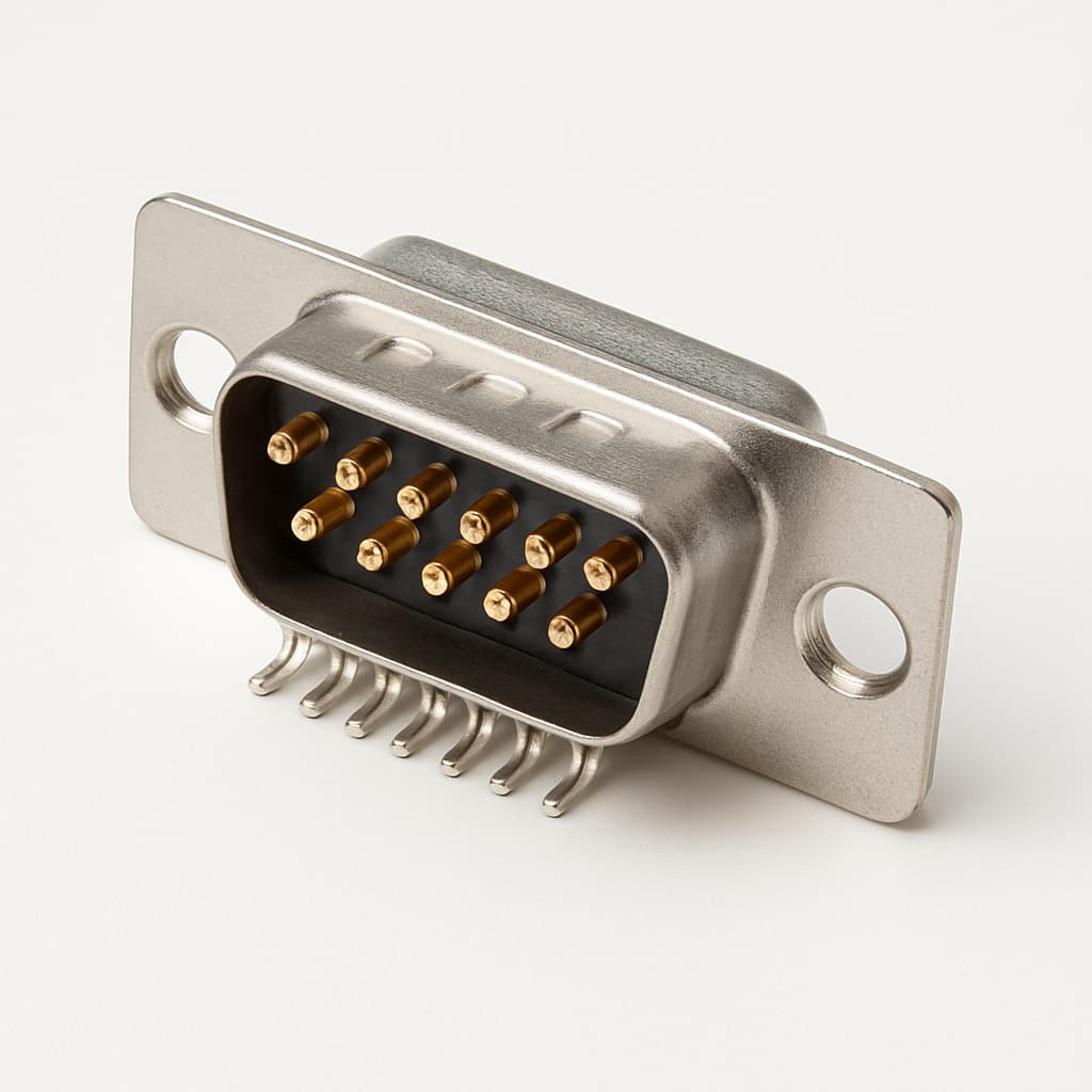 Molex / FCT 1731130228 (CT09-15P1-1250) HD D-Sub Plug — illustrative AI-generated image