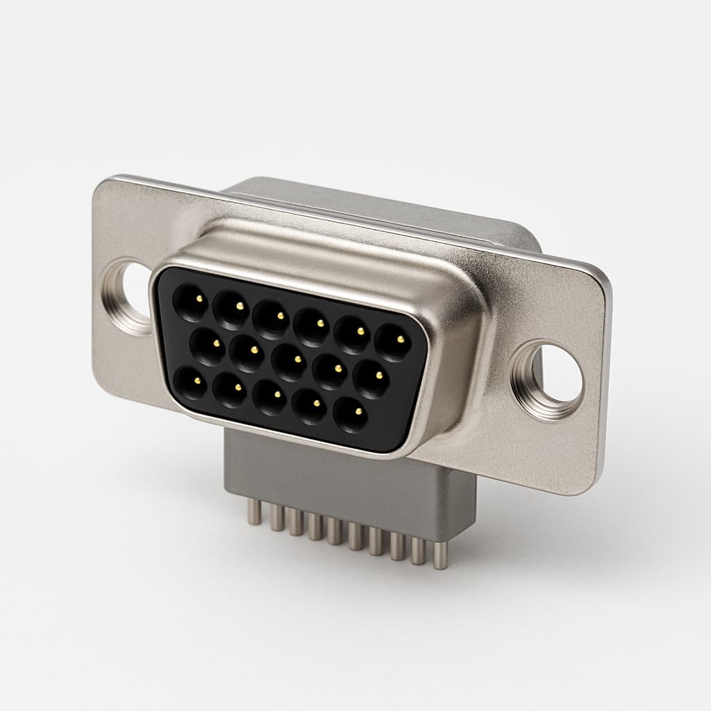 Molex / FCT 1731130241 (CT09-15P1-2304) HD D-Sub Plug — illustrative AI-generated image