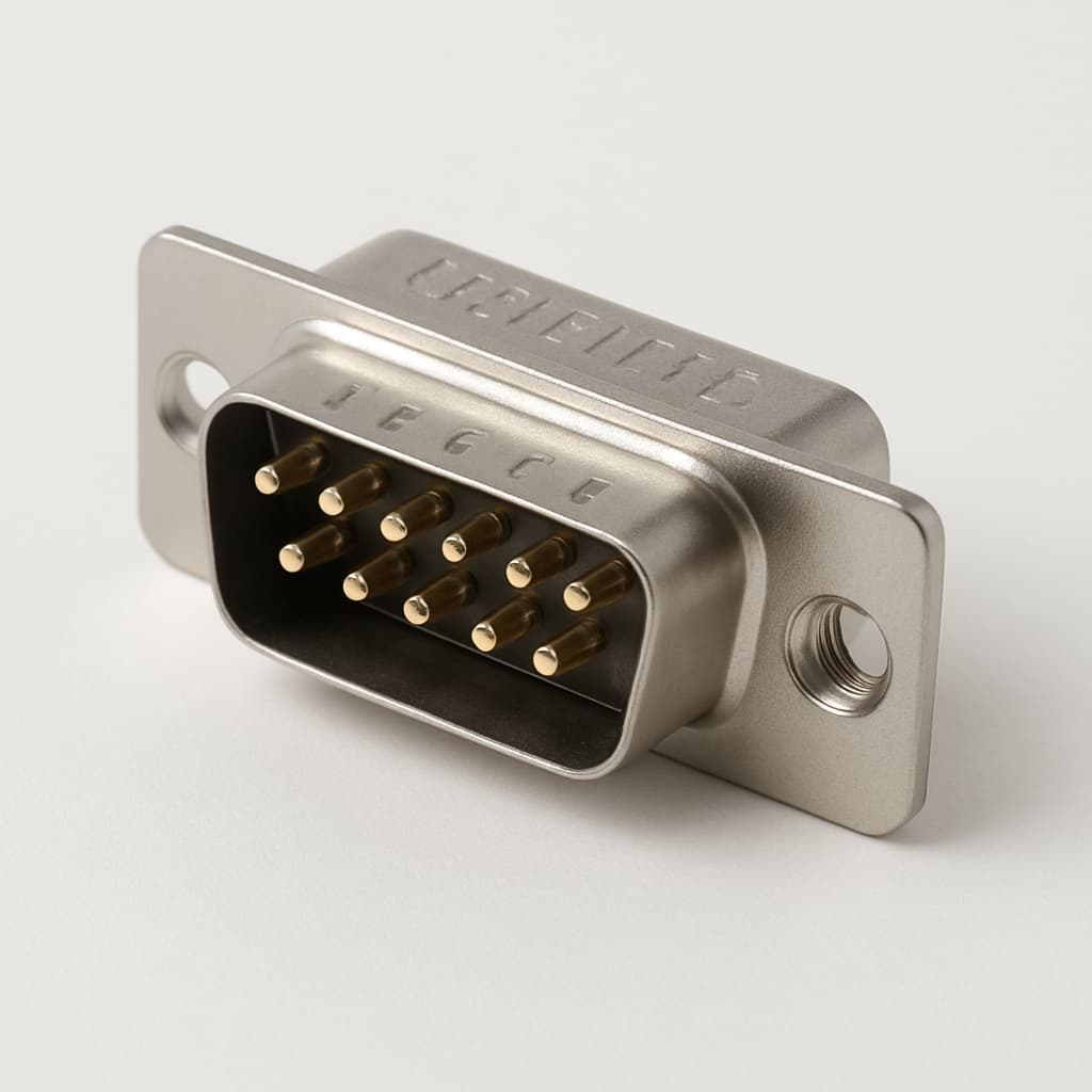 Molex / FCT 1731130232 (CT09-15P-2045) HD D-Sub SDR Plug — illustrative AI-generated image