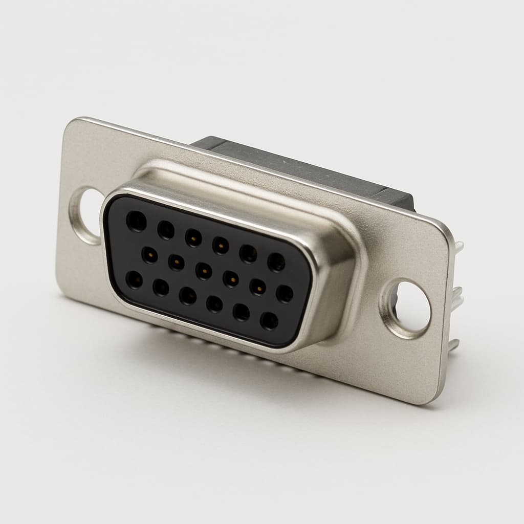 Molex / FCT 1731130068 (CT09-15S1-0982) HD D-Sub PC Receptacle — illustrative AI-generated image