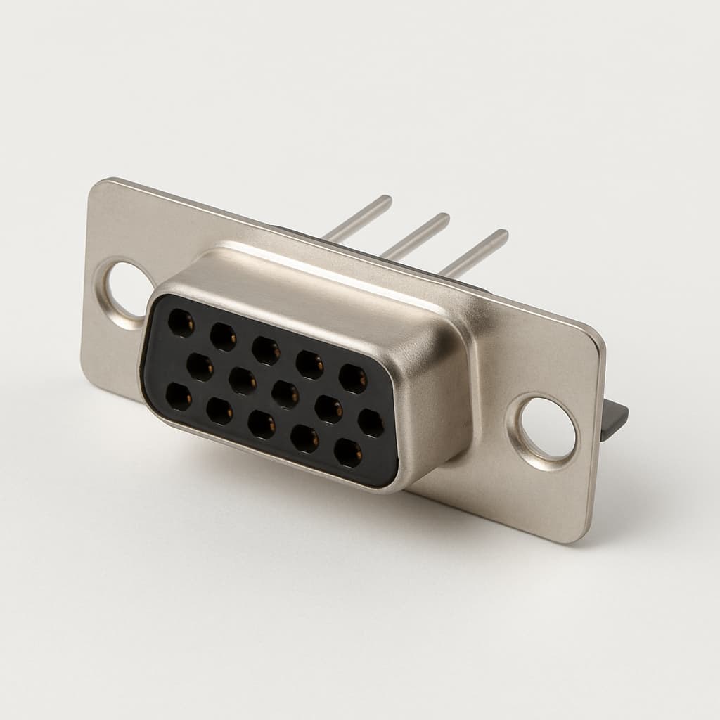 Molex / FCT 1731130243 (CT09-15S1-1423) HD D-Sub Receptacle — illustrative AI-generated image