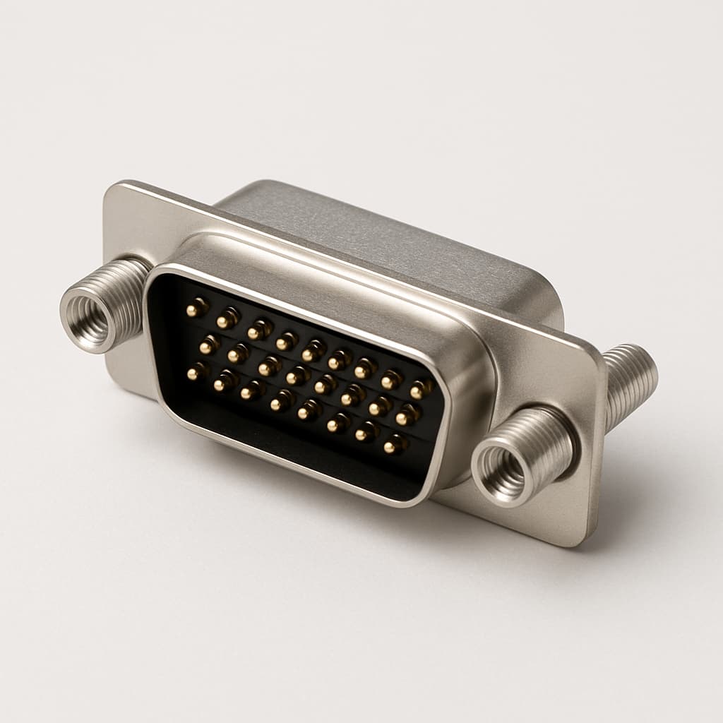 Molex / FCT 1731130235 (CT15-26P1-0981) HD D-Sub Plug — illustrative AI-generated image