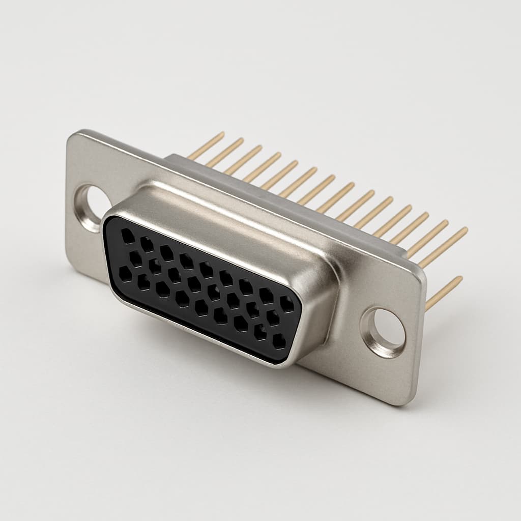 Molex / FCT 1731130088 (CT15-26P1-0982) HD D-Sub Plug — illustrative AI-generated image