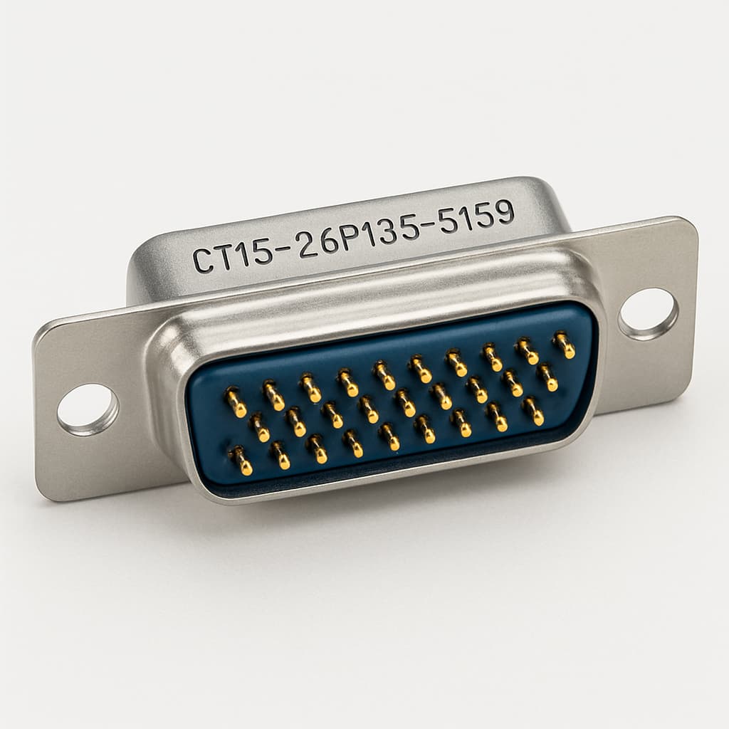 Molex / FCT 1731130175 HD D-Sub Connector — illustrative AI-generated image