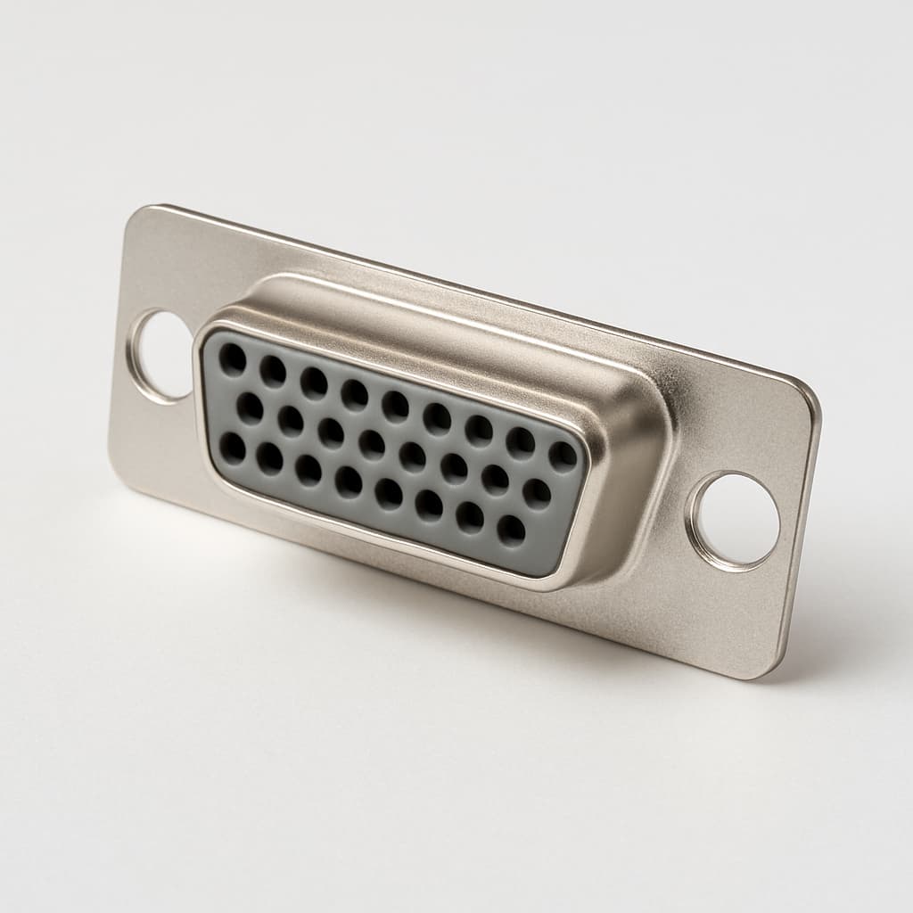 Molex / FCT 1731130092 (CT15-26S1-0982) HD D-Sub Receptacle — illustrative AI-generated image