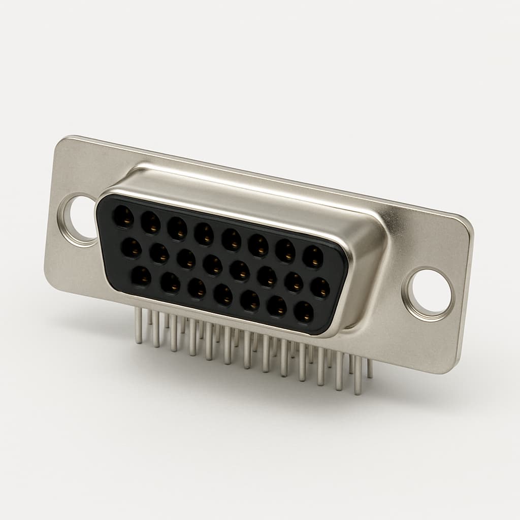 Molex / FCT 1731130199 (CT15-26S1-0983) HD D-Sub Receptacle — illustrative AI-generated image